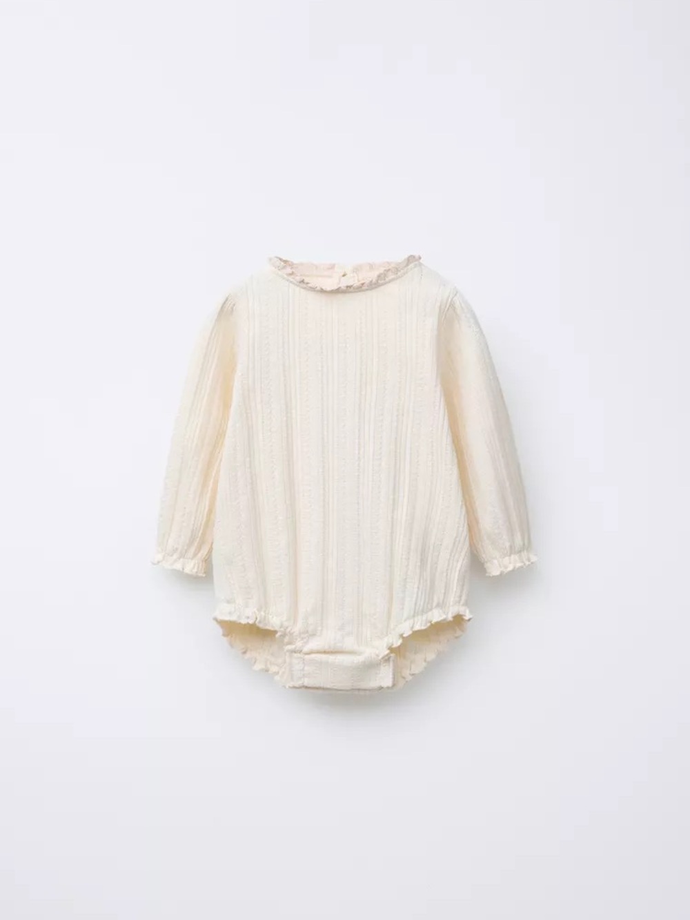 Zara pointelle bodysuit - size 3-6 months